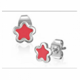 Pendientes estrella roja